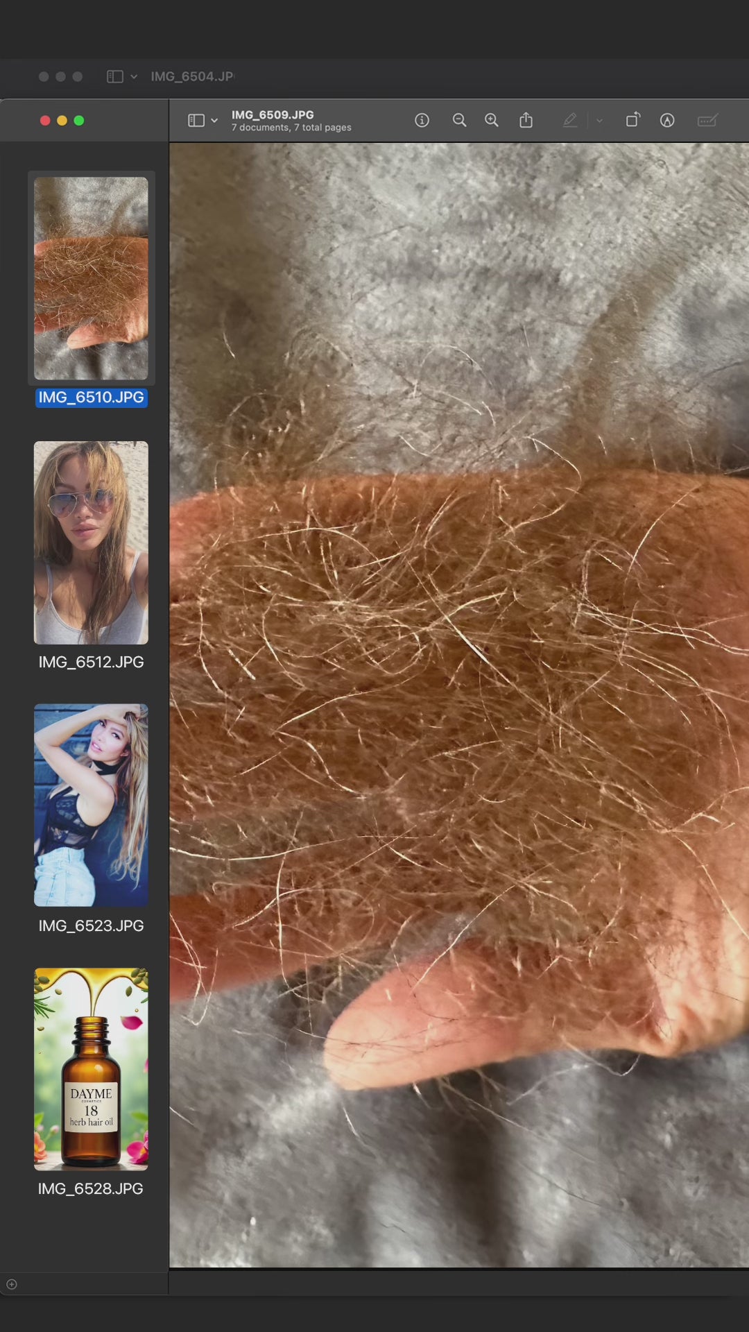 18 Herb Hair Oil 1oz. infused with Rosemary